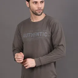 GRACIT Men Typography Printed T-shirt image 2