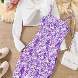 BAESD Floral Print Applique Crepe A-Line Maxi Dress-picture-35