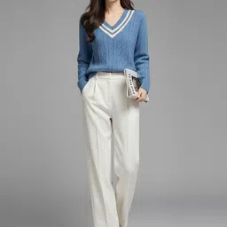 HERE&NOW Women Cable Knit Pullover-picture-34