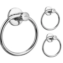 agmeco SS Towel Ring Diplomat Round (pack of 3) SILVER Towel Holder-picture-32