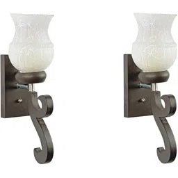 1ST TIME White & White Textured Wood Traditional Frustum Shaped Wall Lamp-picture-30