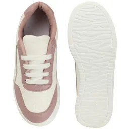 The Roadster Lifestyle Co Women Round Toe Lightweight Lace-Ups Sneakers image 5