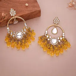 Anouk Diamond Shaped Jhumkas Earrings image 5