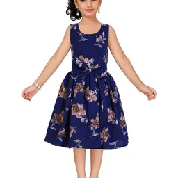 Wow Princess Floral Print Crepe A-Line Dress-picture-18