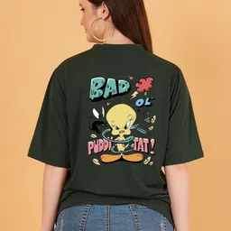 kintu parantu Women Pack Of 2 Character Printed T-shirt image 3