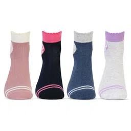 Bonjour Women Pack Of 4 Patterned Ankle Length Socks-picture-15