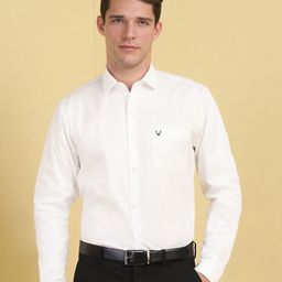 Allen Solly Men Slim Fit Spread Collar Textured Cotton Formal Shirt-picture-18