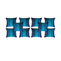 India Furnish Blue Silk Square Cushion Cover-picture-10