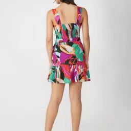 HERE&NOW Floral Print Fit & Flare Mini Dress image 4