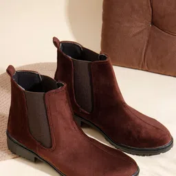 Denill Women Round Toe Chelsea Boots-picture-55