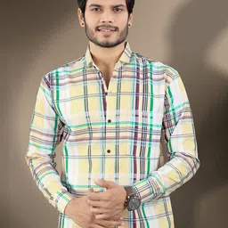 MARMIC FAB Men Classic Opaque Checked Casual Shirt-picture-15