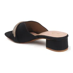 Dollphin Textured Party Block Mules image 3