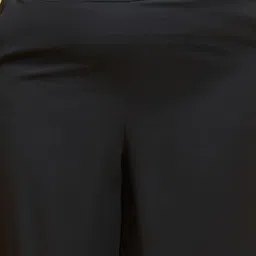 oxolloxo Women Plus Size Black Color Soild Elasticated Culottes With Side Pockets Women Regular Fit Black Polyester Trousers image 5