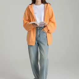 DressBerry Women Hooded Solid Bomber Jacket image 1