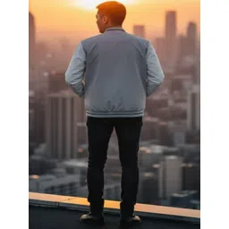 R.Code by The Roadster Life Co. Men Colourblocked Windcheater Bomber Jacket image 3