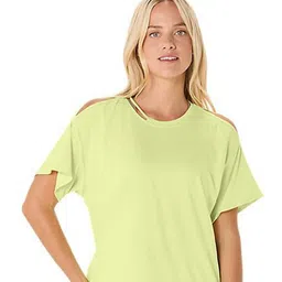 ASICS Women Solid Round Neck Relaxed Fit T-shirt-picture-41