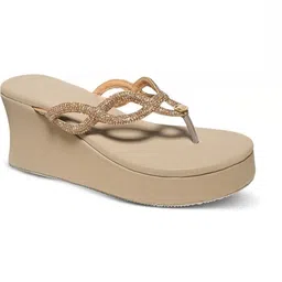 PARRY WALK Embellished PU Party Wedge Sandals image 5