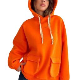 bebe Women Hooded Oversized Pullover Sweatshirt-picture-9