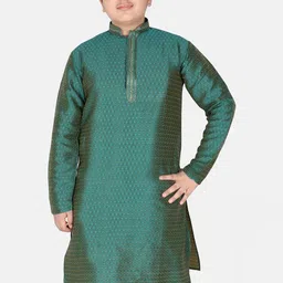 SG YUVRAJ Boys Embroidered Thread Work Jacquard Kurta-image-47