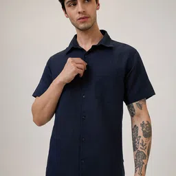 SPYKAR Men Slim Fit Solid Spread Collar Cotton Casual Shirt-image-30