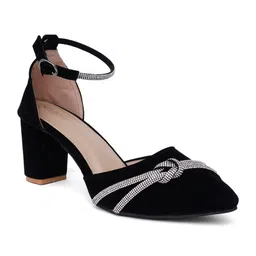 SELDOFIT Women Embellished Block Heel Sandals image 2