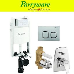 parryware Half Frame Concealed Cistern, with divater body upper edge set of 1 pic 047 Dual Flush Tank-picture-19