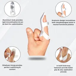 shashico Frog C Finger Splint | Orthopedic Finger Support for Pain Relief (Medium) Finger Support image 5