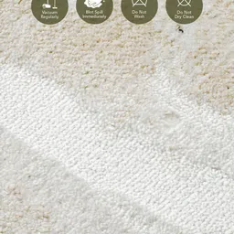 OBSESSIONS Grey & Green Abstract Water-Repellant Ecological Resilient Bedside Runner image 4