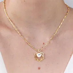 AIKA BY MINUTIAE Brass Gold-Plated Necklace image 4