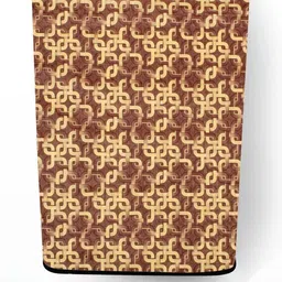 The Furnishing Tree Washing Machine Cover Trellis Pattern Brown Compatible for Whirlpool 6 Kg Fully image 3