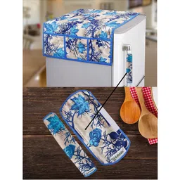 E-Retailer 3 Pieces Appliance Cover Combo 1 Refrigerator Top Cover & 2 Fridge Handle Cover-picture-23