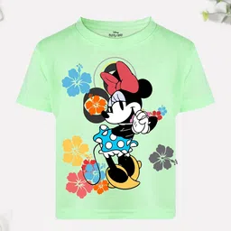 Disney By Miss and Chief Girls Minnie Mouse Printed Bio Finish Applique T-shirt-picture-16