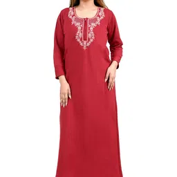MIAVII CREATION Women Printed Maxi Nightdress-picture-34