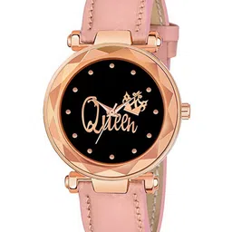 CSAMON Women Embellished Dial & Leather Straps Watch GR379RG Q PINK L-picture-15