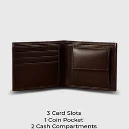 Carlton London Men Brown Wallet and Belt Combo Accessory Gift Set image 4