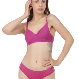 Liigne Women Pack Of 4 Everyday Non Padded Bra Pure Cotton Lingerie Set image 5