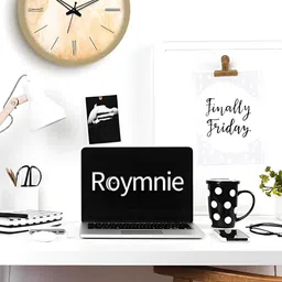 RANDOM White & Beige Printed Traditional Wall Clock image 4