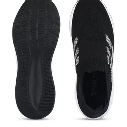 SZN Men Black & White Mesh Shoes image 3