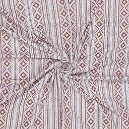 Monte Carlo Peach-Coloured & White Geometric Mild Winter 150 GSM Single Bed Dohar image 4