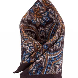 The Tie Hub Men Paisly Printed Pure Wool Pocket Squares image 2