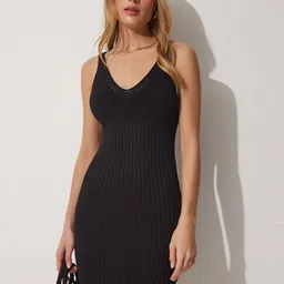 Happiness istanbul Women Striped Sleeveless Bodycon Dress-picture-27