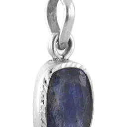 RAVIOUR LIFESTYLE Unisex 8.25 Ratti Neelam Sapphire Oval Pendant-image-25