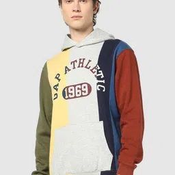 GAP Men Colourblocked Hooded Sweatshirts-picture-13