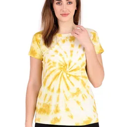 Zicada Women Printed Extended Sleeves T-shirt-image-1