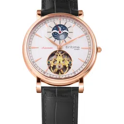 Britime Men Skeleton Dial & Leather Straps Analogue Automatic Motion Powered Watch 127-L30306-picture-32