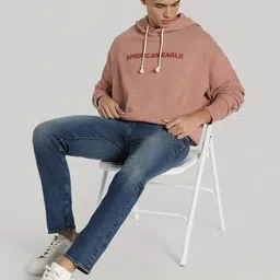 AMERICAN EAGLE OUTFITTERS Men Printed Hooded Sweatshirt image 4