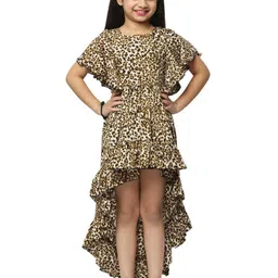 Wow Princess Baby Girls Casual High Low Kids Dress Frock-picture-15