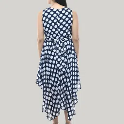 Absorbing Checked Georgette Fit & Flare Midi Dress image 5