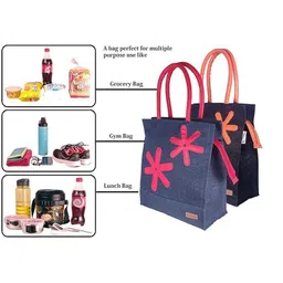 FOONTY Embellished Structured Handheld Bag with Applique image 2