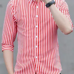 StyleCast x Revolte Men Bengal Stripes Opaque Striped Casual Shirt-picture-36